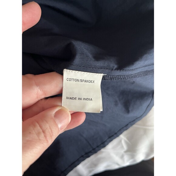 Eshakti Midi Dress Coral Reef Nautical Embroidered Poplin Navy Blue Size 2 - Picture 7 of 8